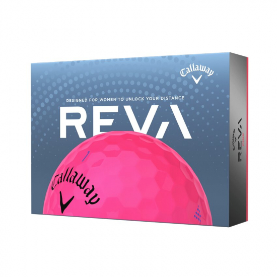 Callaway Reva - Rosa - 12 Golfballer i gruppen Golfhandelen / Golfballer  / Nye Golfballer hos Golfhandelen Ltd (RevaRosa)