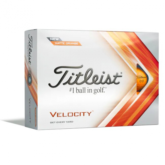 Titleist Velocity - Orange - 12 Golfballer i gruppen Golfhandelen / Golfballer  / Nye Golfballer hos Golfhandelen Ltd (VelocityOrange)