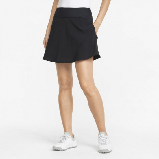 Puma Pwrshape Solid Skirt - Svart i gruppen Golfhandelen / Klr og sko / Golfklr dame / Short/skjrt hos Golfhandelen Ltd (Wms-Pwrshape-Skirt-Blk)