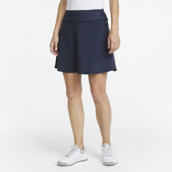Puma Pwrshape Solid Skirt - Navy i gruppen Golfhandelen / Klr og sko / Golfklr dame / Short/skjrt hos Golfhandelen Ltd (Wms-Pwrshape-Skirt-Navy)